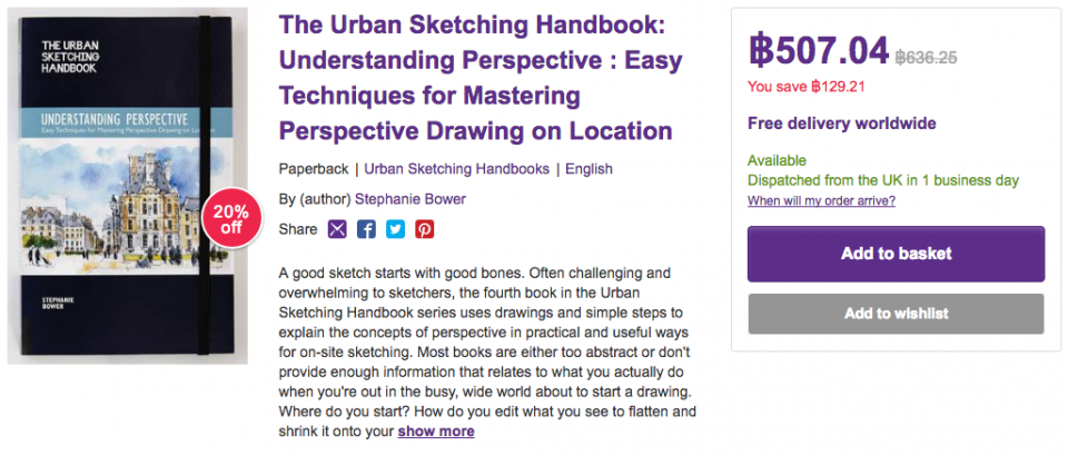 The Urban Sketching Handbook - Understanding Perspective - price