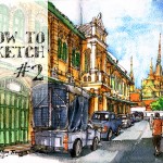 How to Sketch #2 : ตีฟจุดเดียว One-Point Perspective